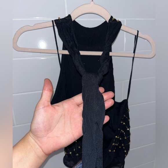 NWT Free People Bling Bling Cha Ching Rhinestones Studded Embellished Bodysuit - Picture 8 of 10